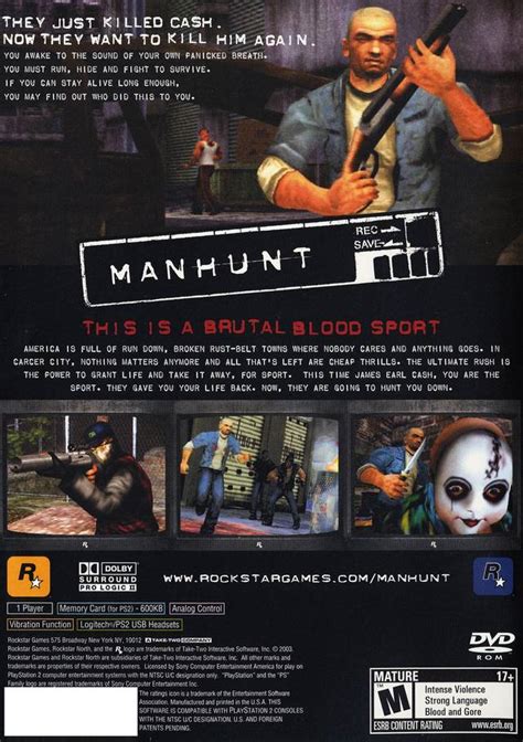 Manhunt for PlayStation 2 .